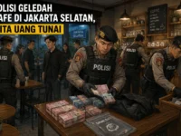 Polisi Geledah Kafe di Jakarta Selatan, Sita Uang Tunai Bernilai Puluhan Miliar Rupiah