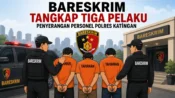 Bareskrim Tangkap Tiga Pelaku Penyerangan Personel Polres Katingan, Sita Mandau