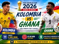 Kolombia Tantang Ghana, Tiket 16 Besar Piala Dunia 2026 Jadi Taruhan