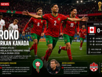 Menang Meyakinkan 3-0 atas Kanada, Maroko Jaga Mimpi di Piala Dunia 2026