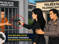 Polresta Palangka Raya Usut Tuntas Kasus Senpi di Lapas, Istri Almarhum Brigadir Anton Ditahan