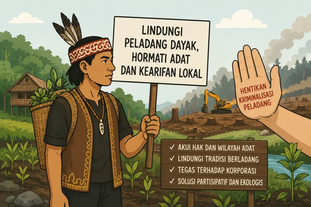 AMAN Kalteng Desak Pemerintah Hentikan Kriminalisasi Peladang Dayak