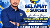 Damai Alam Usop Emban Mandat Persiapkan Musda KNPI Kalteng
