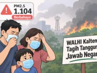 Asap Karhutla Ancam Kesehatan Masyarakat, WALHI Kalteng Tagih Tanggung Jawab Negara